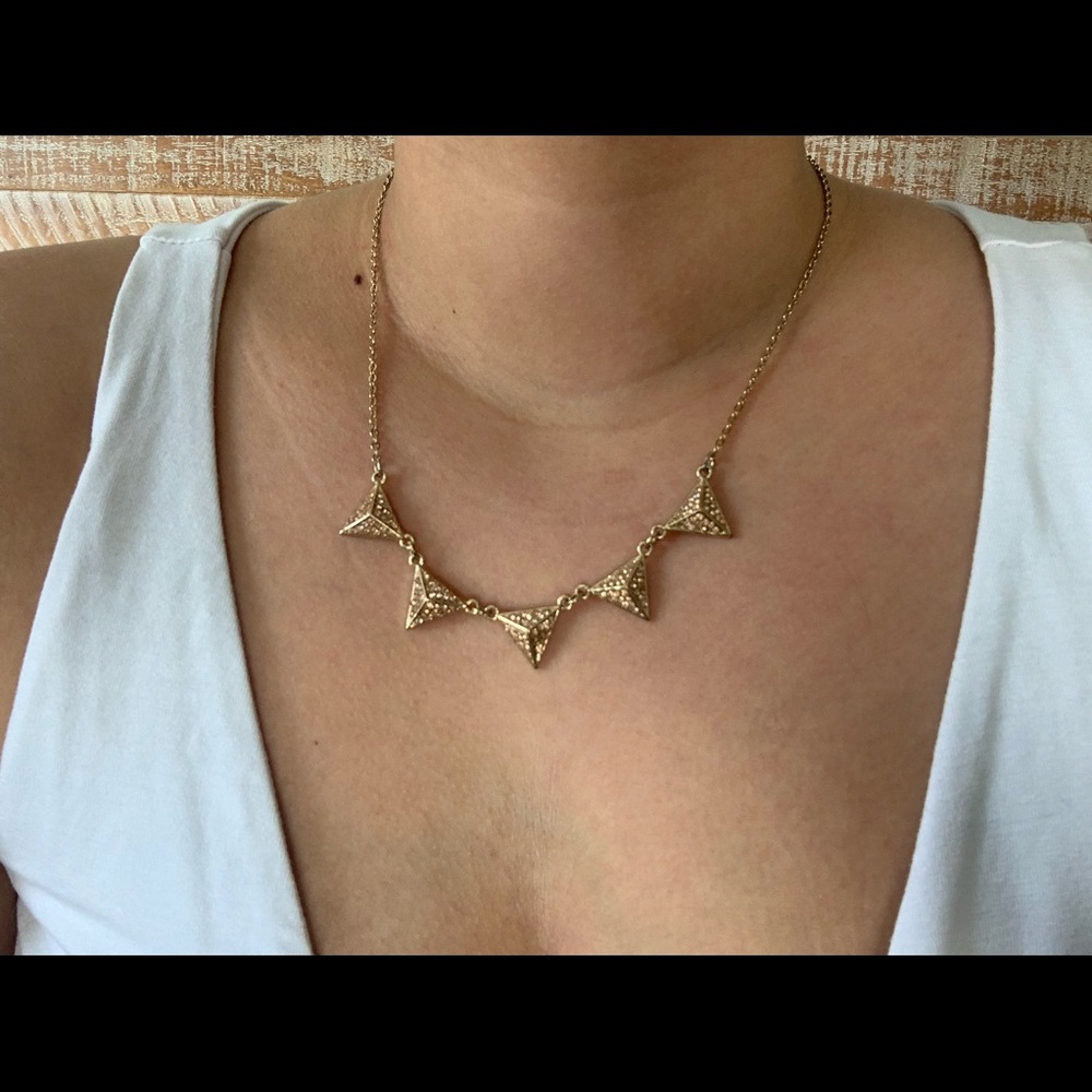 Pyramid Crystal Necklace
